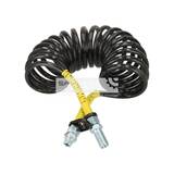 SPIRAL BRAKE HOSE WITH TWO ADAPTERS